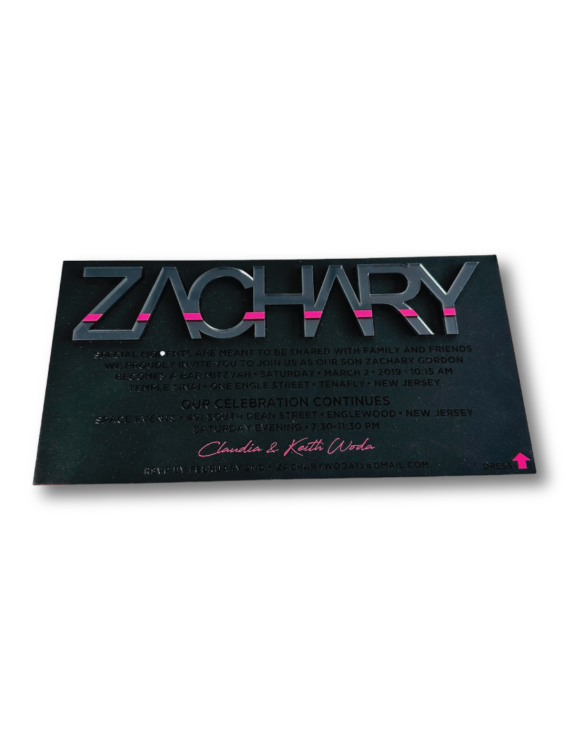 ZACHARY'S BAR MITZVAH
