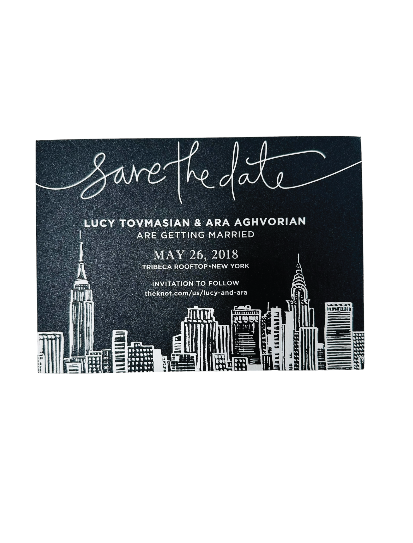 LUCY AND ARA'S SAVE THE DATE
